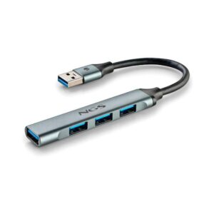 Hub 4 Puertos USB Ngs / 1x Usb 3.2 / 3x 2.0 / cable 10cm / NGS / IHUB4MICRO