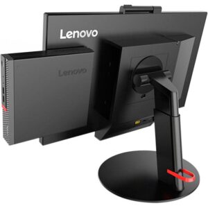Combo Reacondicionado PC MINI LENOVO M920Q / i5-8th / 8GB / 256Gb M.2 / Windows 11 Pro + Monitor Reacondicionado 24" / Negro / Grado A- / Sin cable trébol