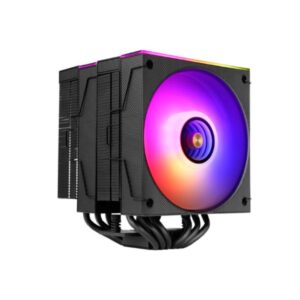 Ventilador CPU con disipador Mars Gaming MCPUX26 Negro / 6 heatpipes / ARGB / 2x Fan 120mm / TDP 300W / MCPUX26