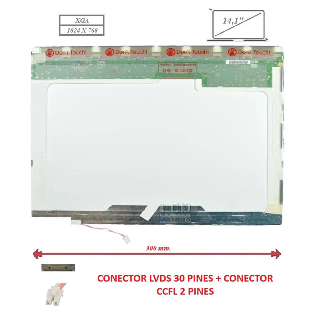 Pantalla compatible para portátil LCD 14.1" 30 Pines XGA 4:3