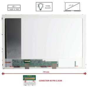 Pantalla compatible para portátil LED 17.3" 40 Pines HD+ Brillo
