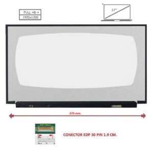 Pantalla compatible para portátil LED 17.0" SLIM 30 Pines FULL HD+ Sin Brackets