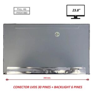 Pantalla compatible para AIO LED 23.8" 30 Pines FULL HD