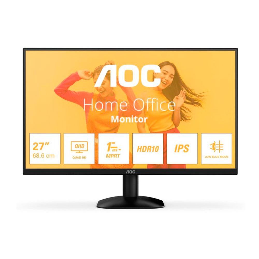 Monitor AOC Q27B35E / 27" / 2K QHD / 75Hz / HDR10 / 1ms / HDMI-DP / Negro