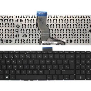 Teclado compatible para portátil HP Pavilion 15-ab / 15-bs / 15q-bd / 15-cc / 813975-071 / Teclas cuadradas / Intro grande / Negro
