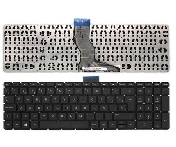 Teclado compatible para portátil HP Pavilion 15-ab / 15-bs / 15q-bd / 15-cc / 813975-071 / Teclas cuadradas / Intro grande / Negro