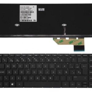 Teclado compatible para portátil HP Envy 14 Series / 14-k / Negro Sin marco