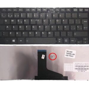 Teclado compatible para portátil TOSHIBA L800 / L830 / L840 Negro / Con marco