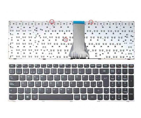 Teclado compatible para portátil LENOVO G50-45 /G50-70 / Marco Plata