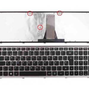 Teclado compatible para portátil LENOVO IdeaPad g500s / g505s / s500 / s510p / z510 / Marco plata / negro