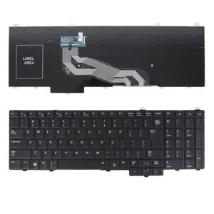 Teclado compatible para portátil DELL Latitude E5540 / Negro / US