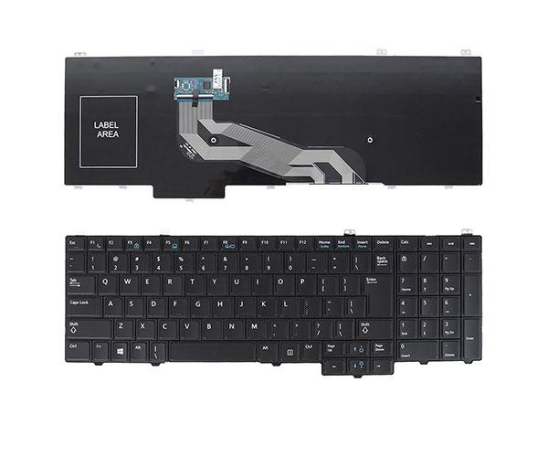 Teclado compatible para portátil DELL Latitude E5540 / Negro / US
