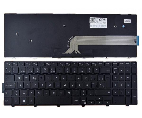 Teclado compatible para portátil DELL Inspiron 15-5000 series 5521 / 5542 / 5547 negro