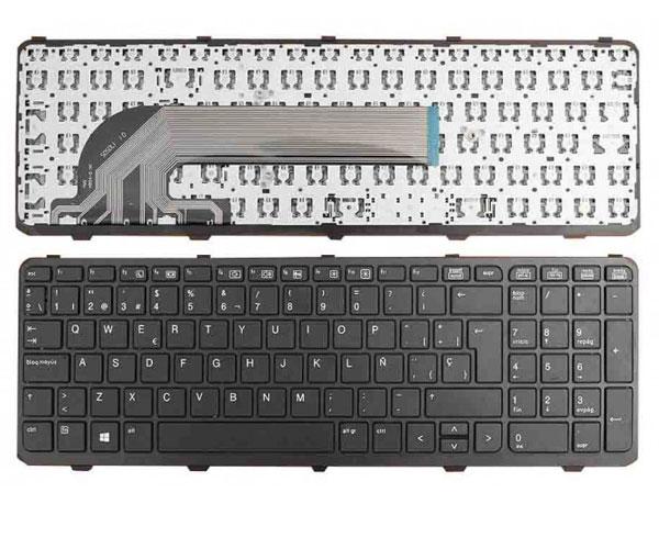 Teclado compatible para portátil HP Probook 450 g1 / 450 g0 / 455 g1 / g470 g1 / negro con marco