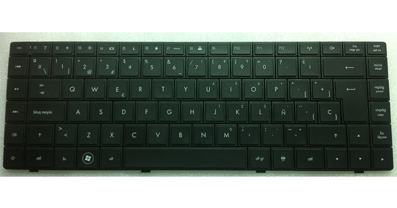 Teclado compatible para portátil HP Compaq 620 / cq620 / cq621 / Intro Grande / Negro