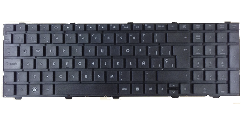 Teclado compatible para portátil HP Probook 4540 / 4540s negro sin marco