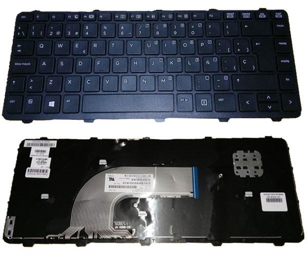 Teclado compatible para portátil HP Probook 430 g2 / 440 g1 / 445 g1 / 640 g1 / negro con marco