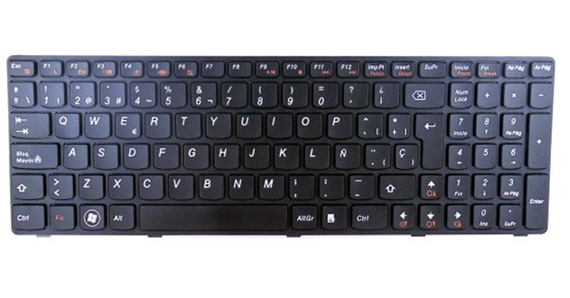 Teclado compatible para portátil LENOVO G580/ z580/ v580 / z570 / z575