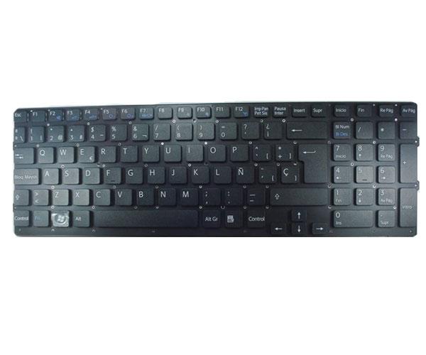 Teclado compatible para portátil SONY vpc-eb series negro sin marco