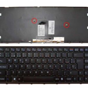 Teclado compatible para portátil SONY Vaio vpc-ea negro con marco / mp-09l16e0-886
