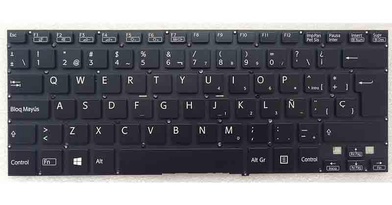 Teclado compatible para portátil SONY fit 14 negro