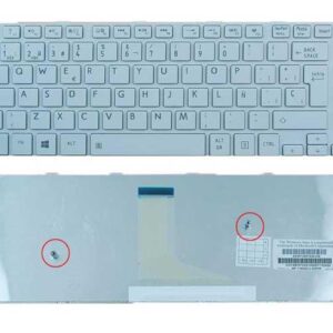 Teclado compatible para portátil TOSHIBA l40-a blanco
