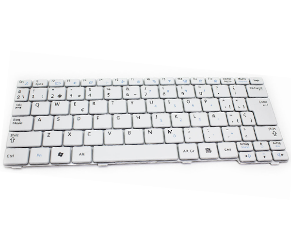 Teclado compatible para portátil SAMSUNG n120 / n128 / n140 / n145 / n148 / n150 / n310 blanco