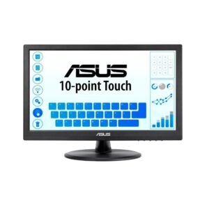 Monitor 15.6" Tactil Capacitiva Asus VT169HE / Full HD IPS / Vga / Hdmi / USB / 5ms / Vesa 75x75 / Negro