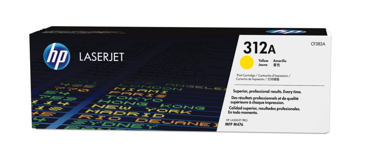 Tóner original hp cf382a amarillo 312a 2.700 páginas